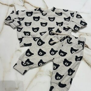 Little One Shop Cozy Bear Print Kids Pajamas